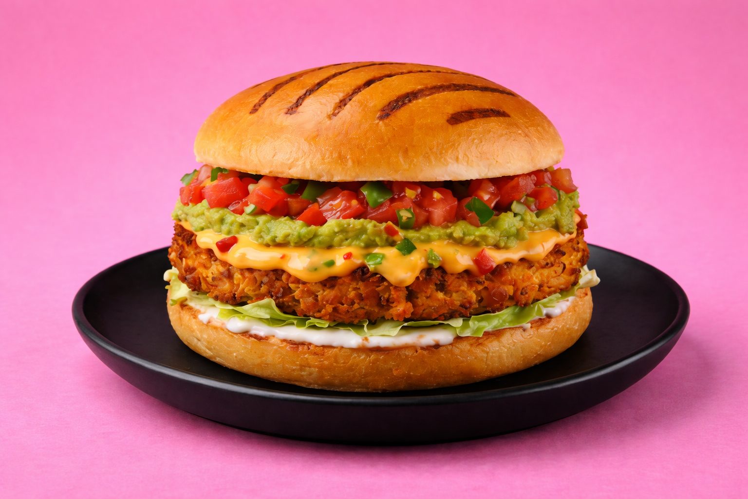 Mexican Chipotle Kick Burger